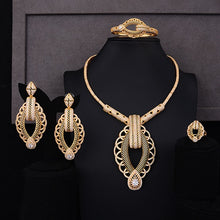 Load image into Gallery viewer, GODKI Luxury Party Square 4PCS Nigerian Jewelry Set For Women Wedding Zircon Indian African Bridal Jewelry Set 2018